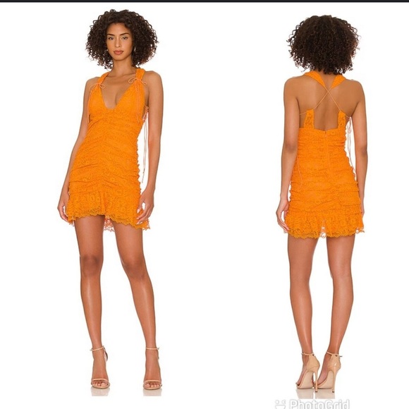 NWT For Love & Lemons Jamie Lace Mini Dress - Picture 2 of 5